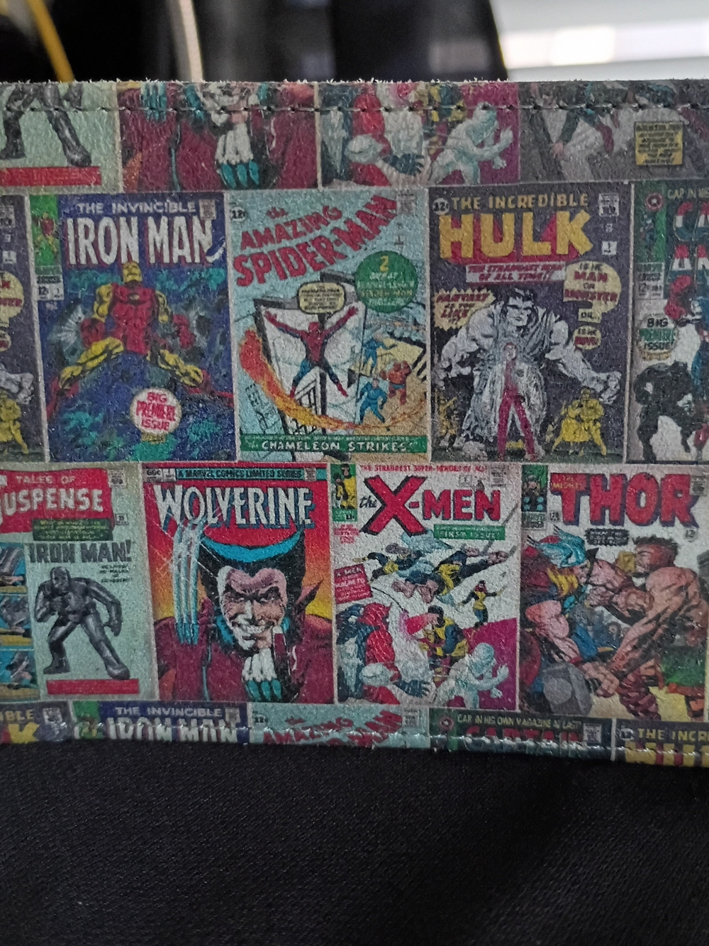 Marvel Vintage Comic Cover Genuine Leather Wallet